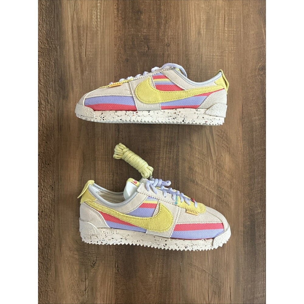Nike Cortez x Union LA 2022 Men's 5 /Women 6.5 Lemon Frost Shoes DR1413-100
